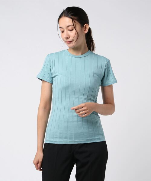 YOUNG&OLSEN The DRYGOODS STORE(ヤングアンドオルセン)の「【YOUNG & OLSEN The DRYGOODS STORE】/BROAD RIB CREW NECK(Tシャツ/カットソー・レディース・ホワイト/ブラック/ブラウン系その他/ピンク系その他/ブルー系その他/その他/オレンジ系その他/グリーン系その他/カーキオリーブ/ブルー系その他2/ピンク系その他2/グリーン/ピンク・2/1)」の7枚目の写真