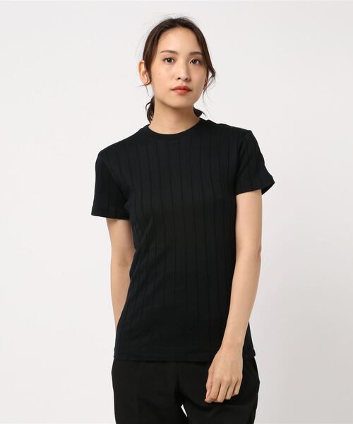 YOUNG&OLSEN The DRYGOODS STORE(ヤングアンドオルセン)の「【YOUNG & OLSEN The DRYGOODS STORE】/BROAD RIB CREW NECK(Tシャツ/カットソー・レディース・ホワイト/ブラック/ブラウン系その他/ピンク系その他/ブルー系その他/その他/オレンジ系その他/グリーン系その他/カーキオリーブ/ブルー系その他2/ピンク系その他2/グリーン/ピンク・2/1)」の3枚目の写真