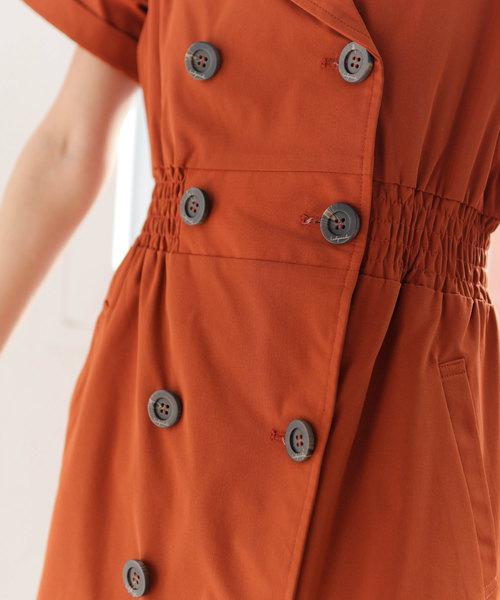 LADYMADE（レディメイド）の「ダブルボタンプリーツワンピース（ワンピース・レディース・ブラック/ブラウン/ライトベージュ・FREE）」の19枚目の写真