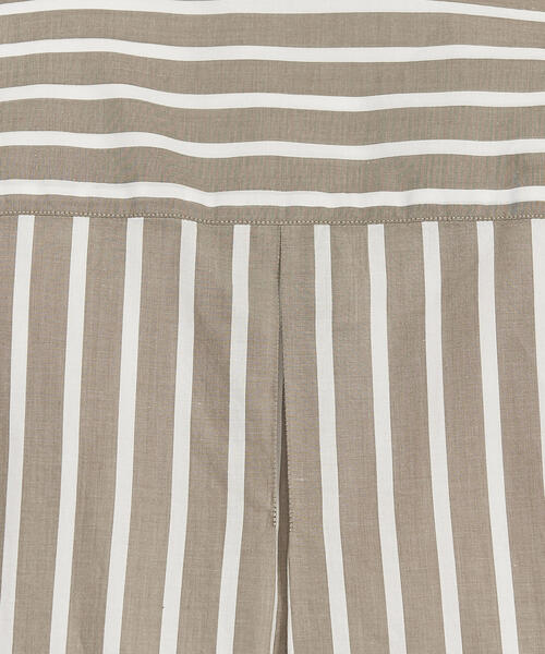 BEAUTY&YOUTH UNITED ARROWS（ビューティーアンドユースユナイテッドアローズ）の「BY ストライプ バンドカラー ワイドフォルム ボックス シャツ -MADE IN JAPAN-（シャツ/ブラウス・メンズ・ライトグレー/グレー・S/M/L/XL）」の10枚目の写真