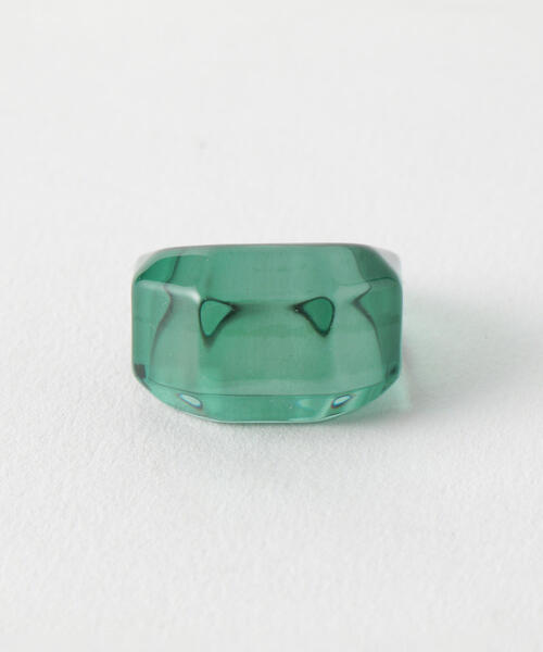 BEAUTY&YOUTH UNITED ARROWS（ビューティーアンドユースユナイテッドアローズ）の「BY∴ カッティングカラーリング о（リング・レディース・ブラック/ブラウン/ケリー・FREE）」の3枚目の写真