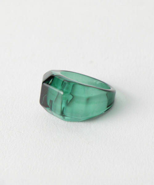 BEAUTY&YOUTH UNITED ARROWS（ビューティーアンドユースユナイテッドアローズ）の「BY∴ カッティングカラーリング о（リング・レディース・ブラック/ブラウン/ケリー・FREE）」の6枚目の写真