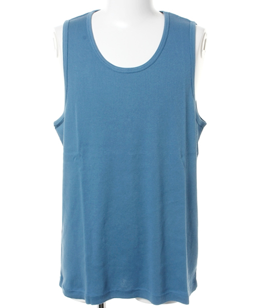 coen（コーエン）の「刺繍テレコタンクトップ（タンクトップ・メンズ・ホワイト/グレー/ネイビー/ダークグリーン/コバルトブルー/ライトグレー/オリーブ・SMALL/MEDIUM/LARGE/X-LARGE）」の7枚目の写真