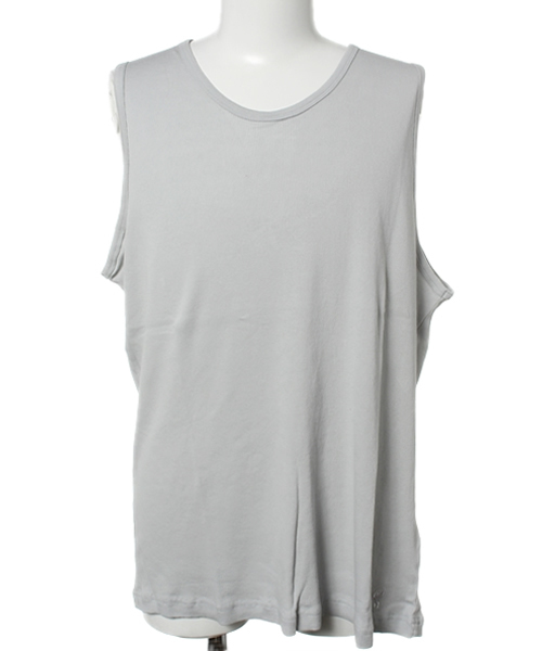 coen（コーエン）の「刺繍テレコタンクトップ（タンクトップ・メンズ・ホワイト/グレー/ネイビー/ダークグリーン/コバルトブルー/ライトグレー/オリーブ・SMALL/MEDIUM/LARGE/X-LARGE）」の2枚目の写真