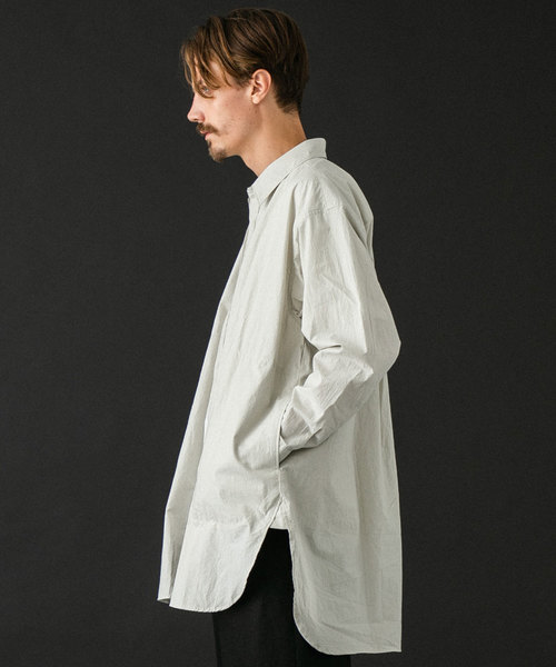 UNITED TOKYO（ユナイテッドトウキョウ）の「ロングシャツコート（シャツ/ブラウス・メンズ・グレー/ブラック・1/2/3）」の12枚目の写真