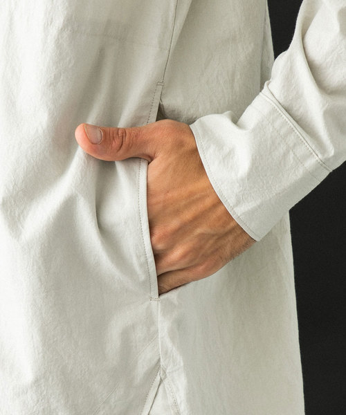 UNITED TOKYO（ユナイテッドトウキョウ）の「ロングシャツコート（シャツ/ブラウス・メンズ・グレー/ブラック・1/2/3）」の15枚目の写真