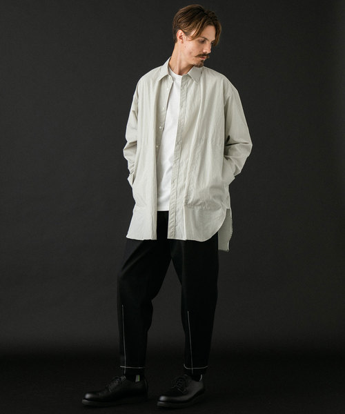 UNITED TOKYO（ユナイテッドトウキョウ）の「ロングシャツコート（シャツ/ブラウス・メンズ・グレー/ブラック・1/2/3）」の4枚目の写真