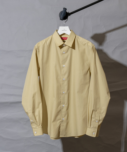 MAISON SPECIAL(メゾンスペシャル)の「【WEB限定】テックブロードレギュラーシャツ 【MAISON SPECIAL/メゾンスペシャル】(シャツ/ブラウス・メンズ・ダークブラウン/ベージュ/オフホワイト/カーキ/パープル/イエロー/バーガンディー/グリーン/ブラック/ネイビー/オリーブ/ブルー・44/46/48)」の11枚目の写真
