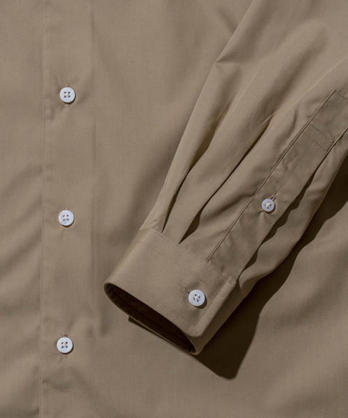 MAISON SPECIAL(メゾンスペシャル)の「【WEB限定】テックブロードレギュラーシャツ 【MAISON SPECIAL/メゾンスペシャル】(シャツ/ブラウス・メンズ・ダークブラウン/ベージュ/オフホワイト/カーキ/パープル/イエロー/バーガンディー/グリーン/ブラック/ネイビー/オリーブ/ブルー・44/46/48)」の14枚目の写真