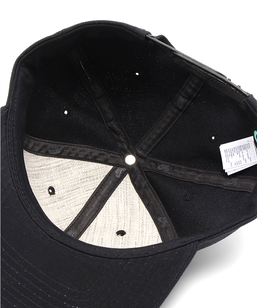 NIKE SB（ナイキエスビー）の「NIKE SB ナイキ スケートボーディング アイコン スナップバック　573629-013（キャップ・メンズ・ブラック・ONE SIZE）」の7枚目の写真