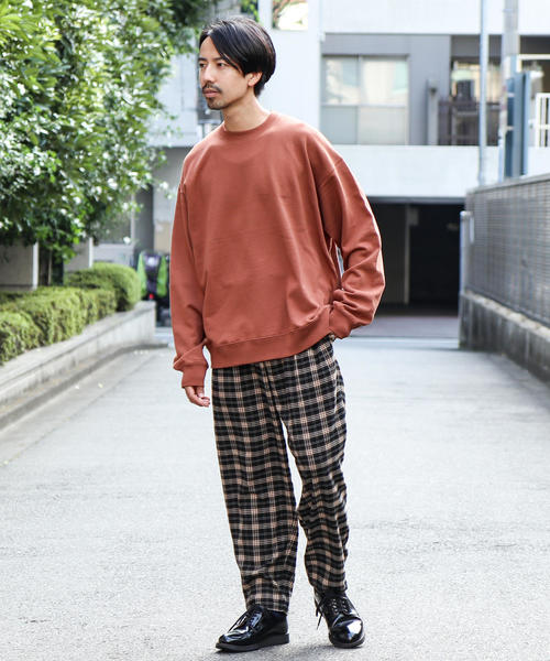 coen（コーエン）の「TRストレッチ起毛ワイドテーパードチェックパンツ（その他パンツ・メンズ・ブラウン/ダークブラウン・MEDIUM/X-LARGE/LARGE/SMALL）」の11枚目の写真