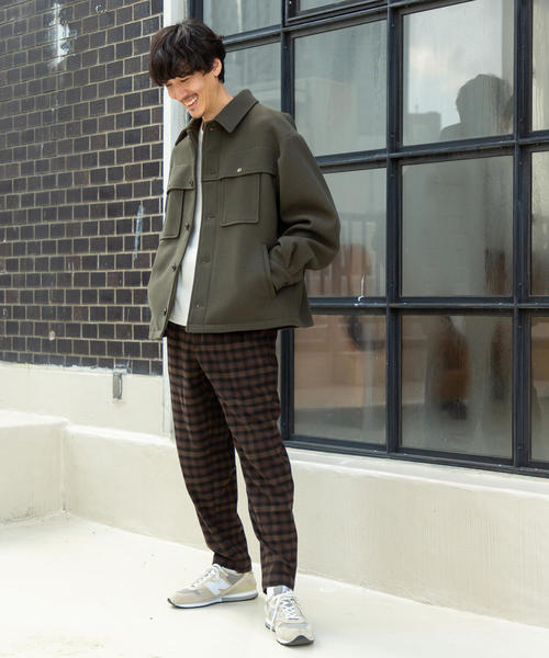 coen（コーエン）の「TRストレッチ起毛ワイドテーパードチェックパンツ（その他パンツ・メンズ・ブラウン/ダークブラウン・MEDIUM/X-LARGE/LARGE/SMALL）」の20枚目の写真