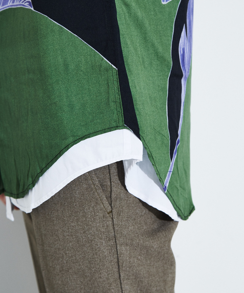 ABAHOUSE（アバハウス）の「【ARCHIVE】 PALMS GREEN REVERSIBLEシャツ（シャツ/ブラウス・メンズ・グリーン・39/40）」の8枚目の写真