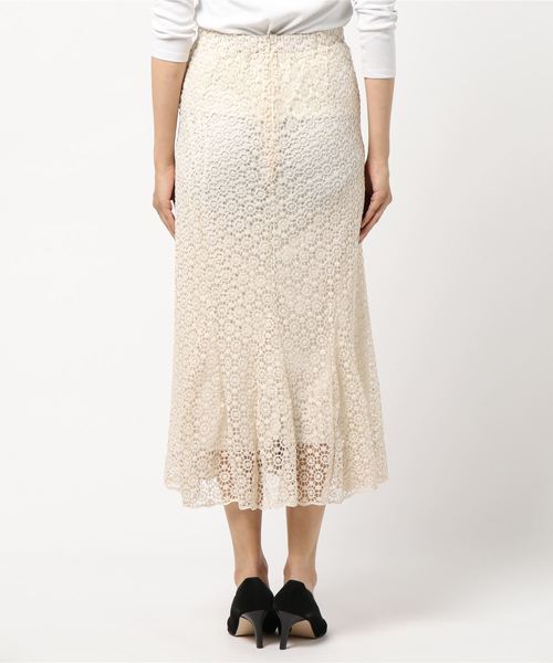 fifth（フィフス）の「ニットレースマーメイドスカート（スカート・レディース・ライトベージュ・MEDIUM）」の5枚目の写真