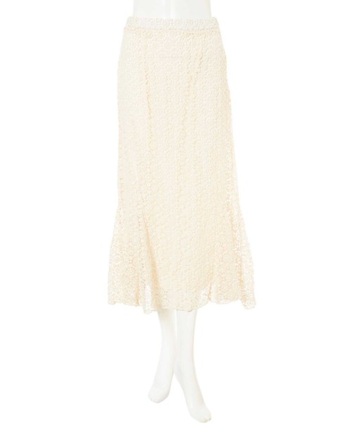 fifth（フィフス）の「ニットレースマーメイドスカート（スカート・レディース・ライトベージュ・MEDIUM）」の9枚目の写真