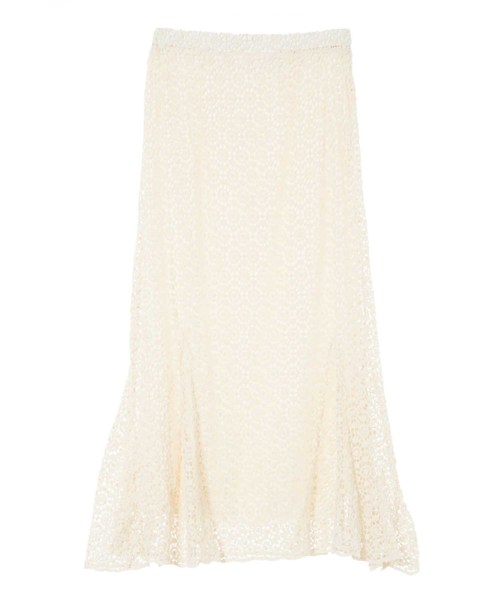 fifth（フィフス）の「ニットレースマーメイドスカート（スカート・レディース・ライトベージュ・MEDIUM）」の2枚目の写真