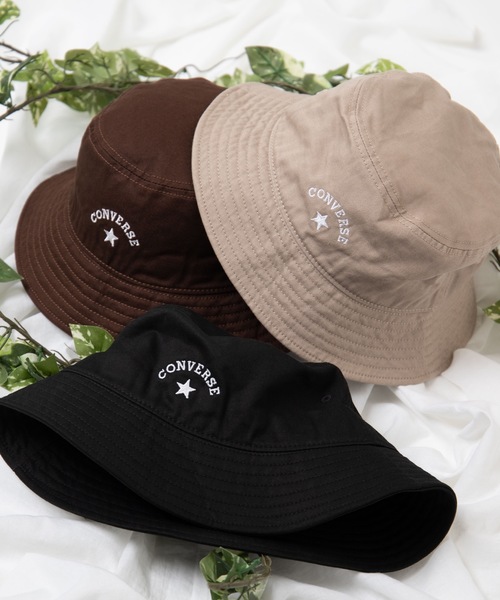 CONVERSE(コンバース)の「∴WEGO/CONVERSE別注アーチロゴバケットハット(ハット・メンズ・ブラック/ベージュ/ブラウン・FREE)」の13枚目の写真