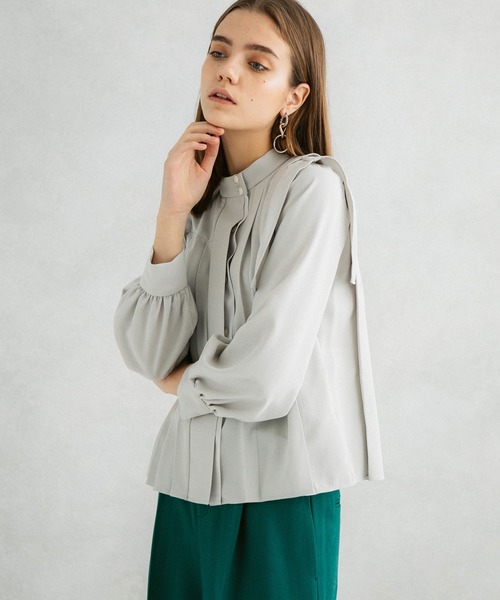 JACQUEMUS レディース アシメ プリーツ ブラウス