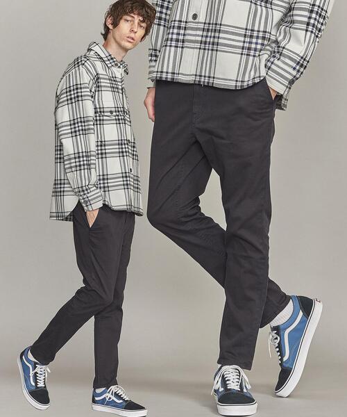 BEAUTY&YOUTH UNITED ARROWS(ビューティアンドユースユナイテッドアローズ)の「【WEB限定】 by ガーメントダイ チノ スキニー イージーパンツ(チノパンツ)」|ネイビー