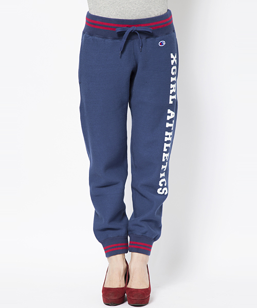 Champion（チャンピオン）の「X-girl x CHAMPION REVERSE WEAVE(R) PANTS（その他パンツ・レディース・アッシュ/グリーン/ネイビー・1/2）」の4枚目の写真