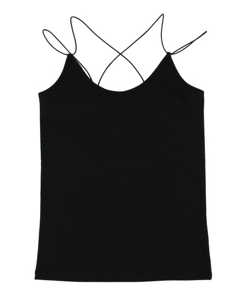 archives（アルシーヴ）の「コードストラップキャミソール（キャミソール・レディース・グリーン/ブラック/ブルー/オフホワイト/ベージュ/ブラウン・MEDIUM）」の3枚目の写真