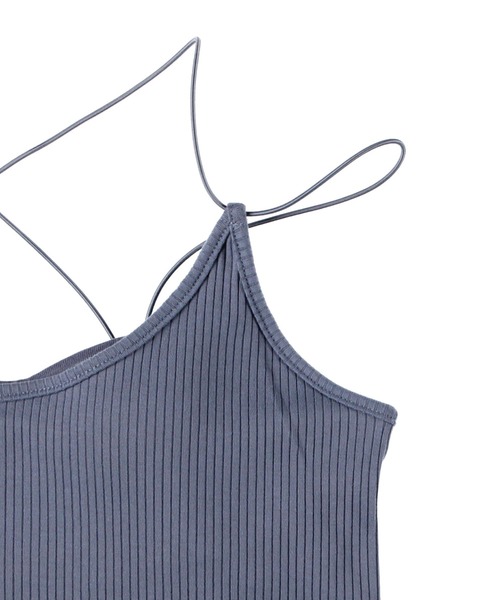 archives（アルシーヴ）の「コードストラップキャミソール（キャミソール・レディース・グリーン/ブラック/ブルー/オフホワイト/ベージュ/ブラウン・MEDIUM）」の12枚目の写真