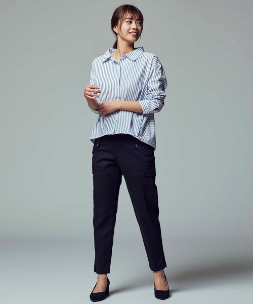 BACK NUMBER（バックナンバー）の「【BACK NUMBER】 カーゴパンツ（カーゴパンツ・レディース・ブラック・S/M/L）」の4枚目の写真