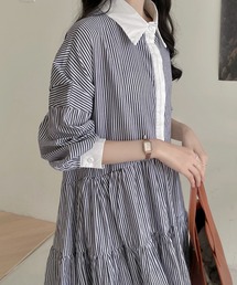 ティアードチュニックワンピース