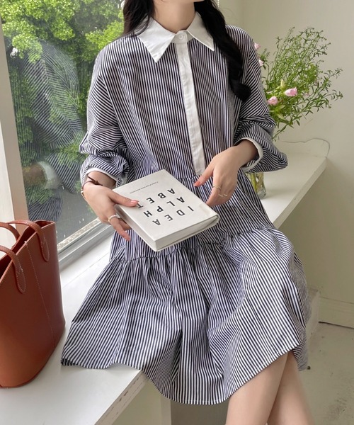 ティアードチュニックワンピース