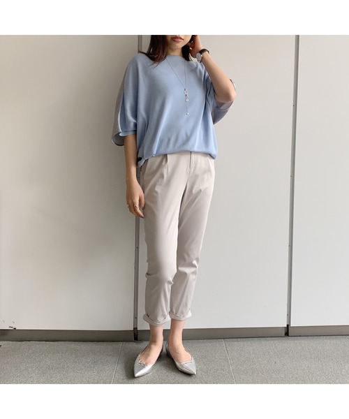 LOUNGEDRESS(ラウンジドレス)の「布帛コンビニット(ニット/セーター・レディース・サックスブルー/ライトグレー・FREE)」の14枚目の写真