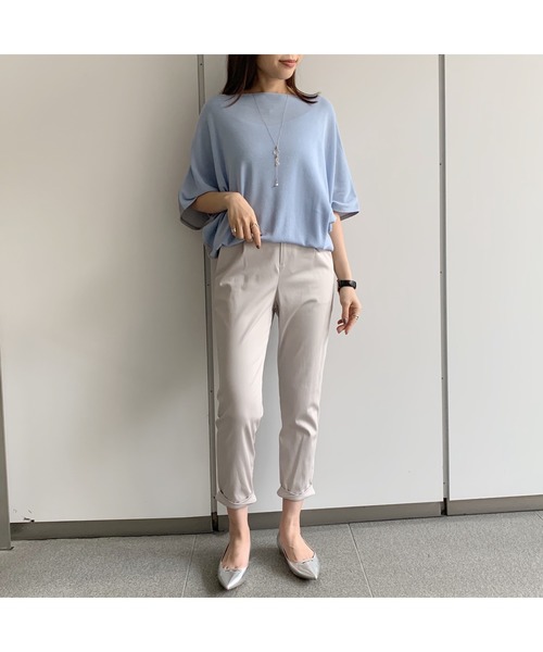 LOUNGEDRESS(ラウンジドレス)の「布帛コンビニット(ニット/セーター・レディース・サックスブルー/ライトグレー・FREE)」の13枚目の写真