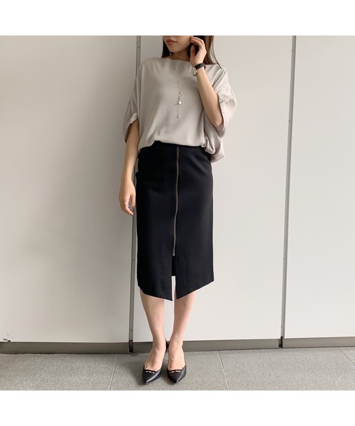 LOUNGEDRESS(ラウンジドレス)の「布帛コンビニット(ニット/セーター・レディース・サックスブルー/ライトグレー・FREE)」の7枚目の写真