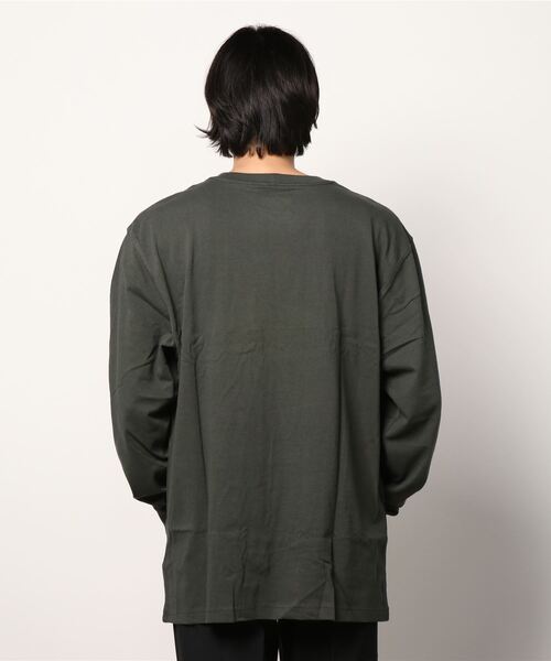 【美品】 Carhartt オリーブ モスグリーン　長袖シャツ ワークシャツ ロングスリーブトラッカーシャツ