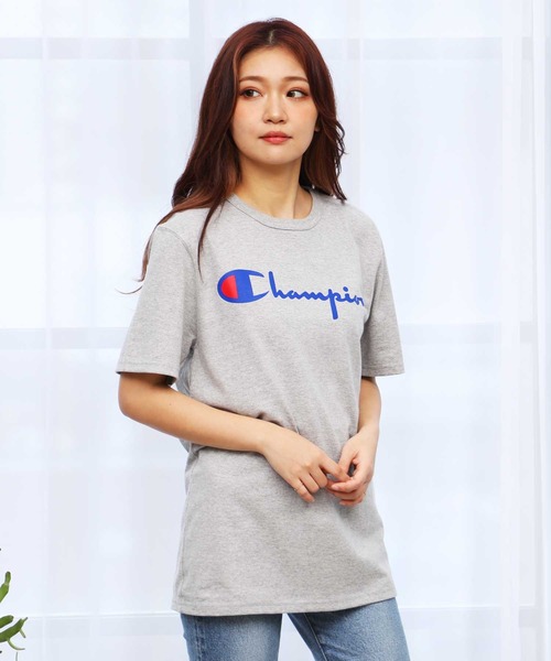 Champion(チャンピオン)の「Champion チャンピオン スクリプト ロゴ オーバーサイズ 半袖 クルーネック Tシャツ(Tシャツ/カットソー・メンズ・ブラック/グレー/ホワイト/レッド・SMALL/MEDIUM/LARGE/X-LARGE)」の19枚目の写真