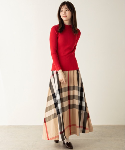 MILLION CARATS（ミリオンカラッツ）の「【Re Basic】リブハイネックニット（ニット/セーター・レディース・オフホワイト/ブラック/ピンク/ベージュ/ブラウン/イエロー/レッド/グレー・FREE）」の16枚目の写真