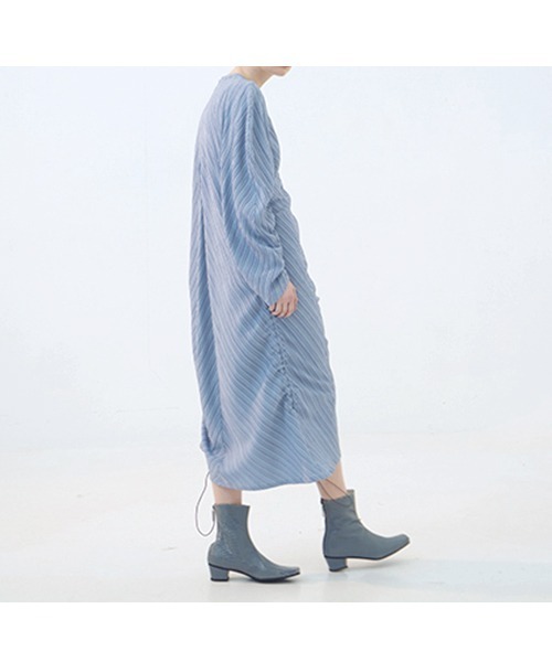 chuclla(チュクラ)の「【chuclla】【2021/SS】Stripe gather one- piece dress chw1436(ワンピース・レディース・ライトブルー/オレンジ・S/M)」の15枚目の写真