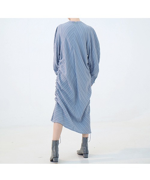chuclla(チュクラ)の「【chuclla】【2021/SS】Stripe gather one- piece dress chw1436(ワンピース・レディース・ライトブルー/オレンジ・S/M)」の16枚目の写真