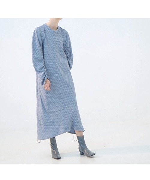 chuclla(チュクラ)の「【chuclla】【2021/SS】Stripe gather one- piece dress chw1436(ワンピース・レディース・ライトブルー/オレンジ・S/M)」の17枚目の写真