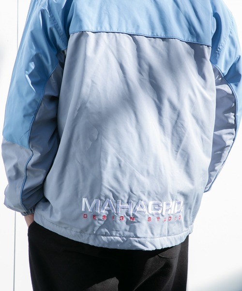 mahagrid リバーシブルフリースジャケット韓国系レーシング系スタジャン MAHAGRID（マハグリッド）の「【UNISEX】MAHAGRID／リバーシブル
