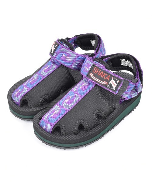 SHAKA（シャカ）の「ROCKY STRETCH LITTLE（サンダル・キッズ・ブラック/パープル系その他/イエロー×グリーン/レオパード/ピンク系その他/ブラック系その他/その他/アイボリー・17cm/18cm/19cm/20cm/21cm/15cm/16cm/15 /16/18/17/19/20/21）」の4枚目の写真