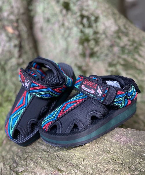 SHAKA（シャカ）の「ROCKY STRETCH LITTLE（サンダル・キッズ・ブラック/パープル系その他/イエロー×グリーン/レオパード/ピンク系その他/ブラック系その他/その他/アイボリー・17cm/18cm/19cm/20cm/21cm/15cm/16cm/15 /16/18/17/19/20/21）」の7枚目の写真