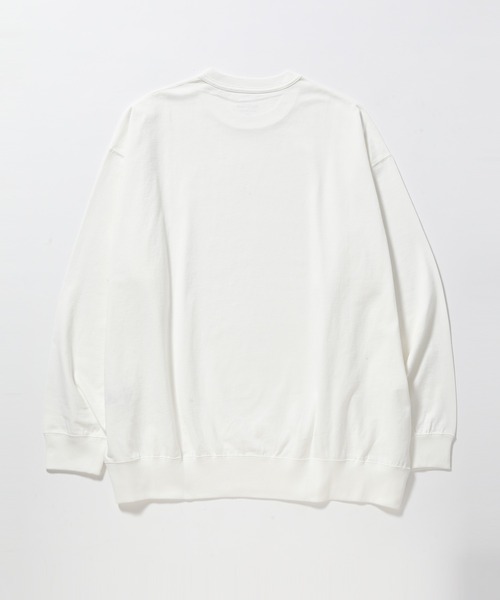 ADAM ET ROPE'（アダムエロペ）の「《21SS》度詰め天竺 ルーズシルエットロンT（Tシャツ/カットソー・メンズ・ネイビー/ライトグリーン/ホワイト・M/L）」の4枚目の写真