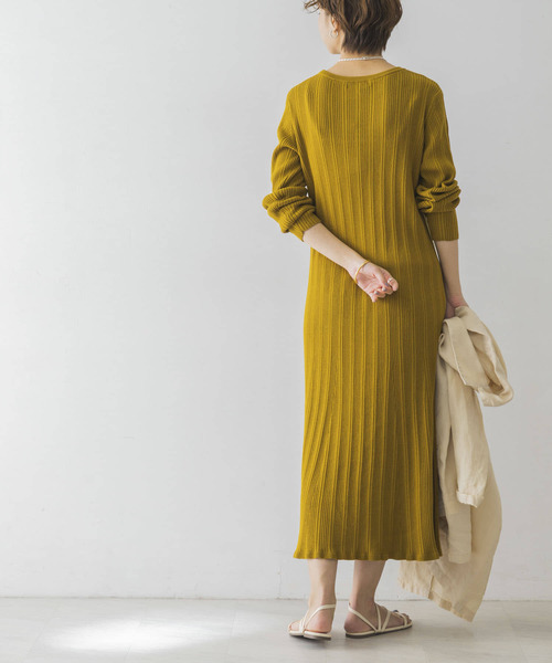 URBAN RESEARCH（アーバンリサーチ）の「ランダムリブニットワンピース