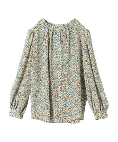 SHIPS(シップス)の「〈手洗い可能〉カッセンプリント2WAYタックブラウス◇(シャツ/ブラウス・レディース・イエロー/ブルー・ONE SIZE)」の9枚目の写真