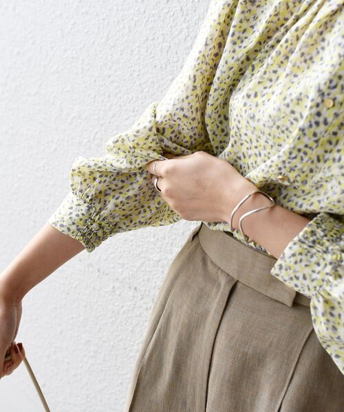 SHIPS(シップス)の「〈手洗い可能〉カッセンプリント2WAYタックブラウス◇(シャツ/ブラウス・レディース・イエロー/ブルー・ONE SIZE)」の14枚目の写真