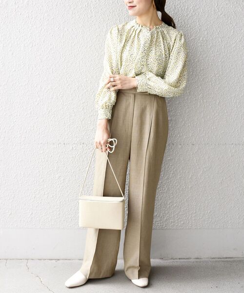 SHIPS(シップス)の「〈手洗い可能〉カッセンプリント2WAYタックブラウス◇(シャツ/ブラウス・レディース・イエロー/ブルー・ONE SIZE)」の16枚目の写真