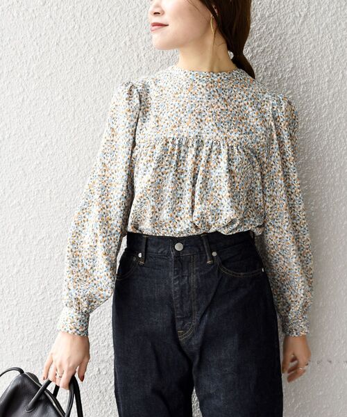 SHIPS(シップス)の「〈手洗い可能〉カッセンプリント2WAYタックブラウス◇(シャツ/ブラウス・レディース・イエロー/ブルー・ONE SIZE)」の17枚目の写真