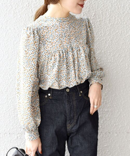 SHIPS(シップス)の「〈手洗い可能〉カッセンプリント2WAYタックブラウス◇(シャツ/ブラウス・レディース・イエロー/ブルー・ONE SIZE)」の18枚目の写真