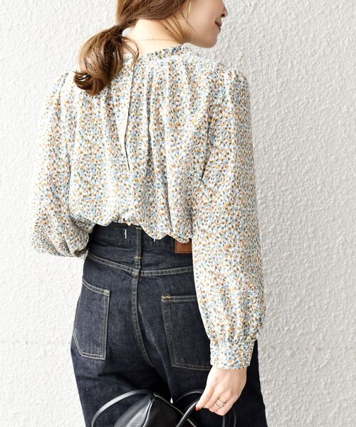 SHIPS(シップス)の「〈手洗い可能〉カッセンプリント2WAYタックブラウス◇(シャツ/ブラウス・レディース・イエロー/ブルー・ONE SIZE)」の20枚目の写真