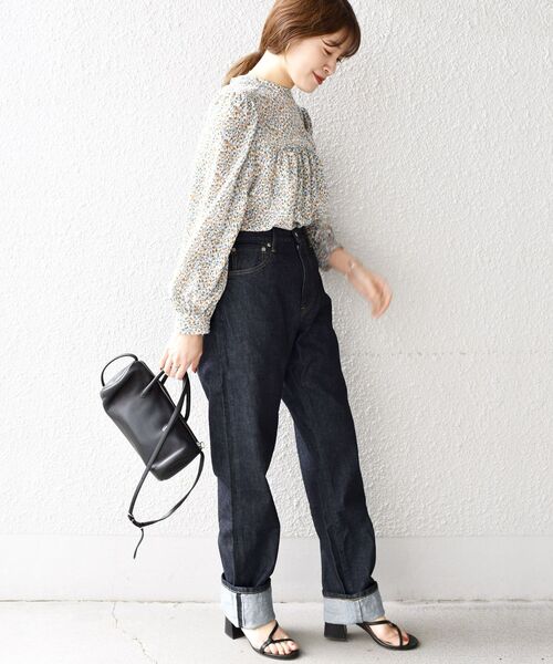 SHIPS(シップス)の「〈手洗い可能〉カッセンプリント2WAYタックブラウス◇(シャツ/ブラウス・レディース・イエロー/ブルー・ONE SIZE)」の21枚目の写真